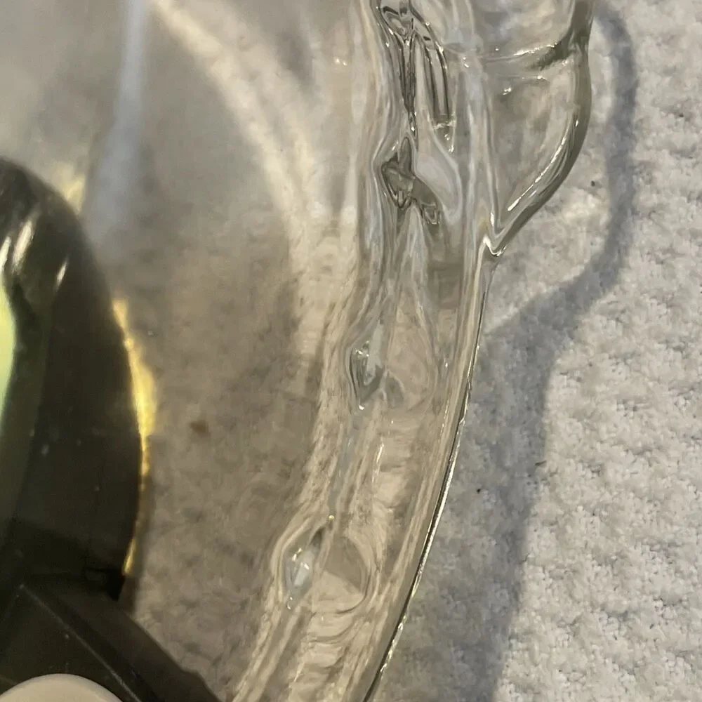 Vintage PYREX #229 Crimp Edge Clear Glass Deep Pie Dish 9.5